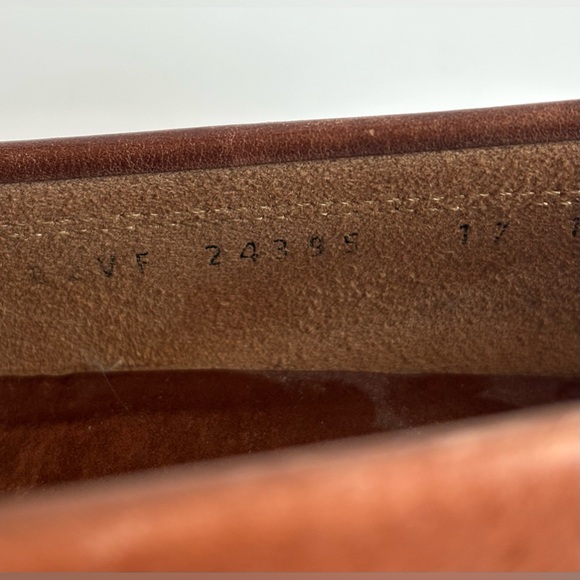 Salvatore Ferragamo Chestnut Brown Italian Leather Loafers Size 10.5 D - Picture 5 of 15